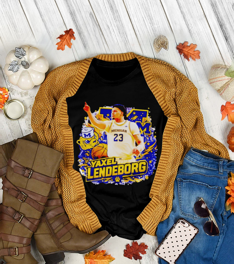 Yaxel Lendeborg Michigan Wolverines Basketball Player 23 Fans Collection T-Shirt