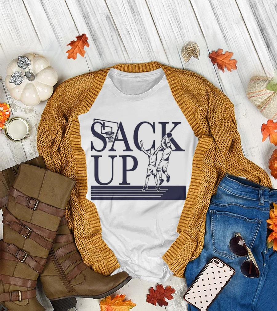 Sack Up Basketball Jumpers Dunking Hoop T-Shirt