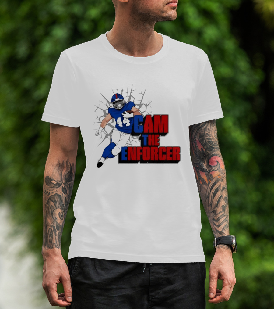 Cam The Enforcer New York Giants Football Player T-Shirt