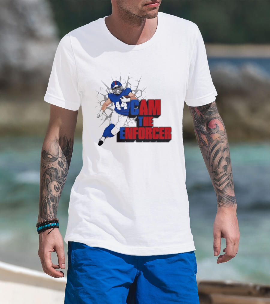 Cam The Enforcer New York Giants Football Player T-Shirt