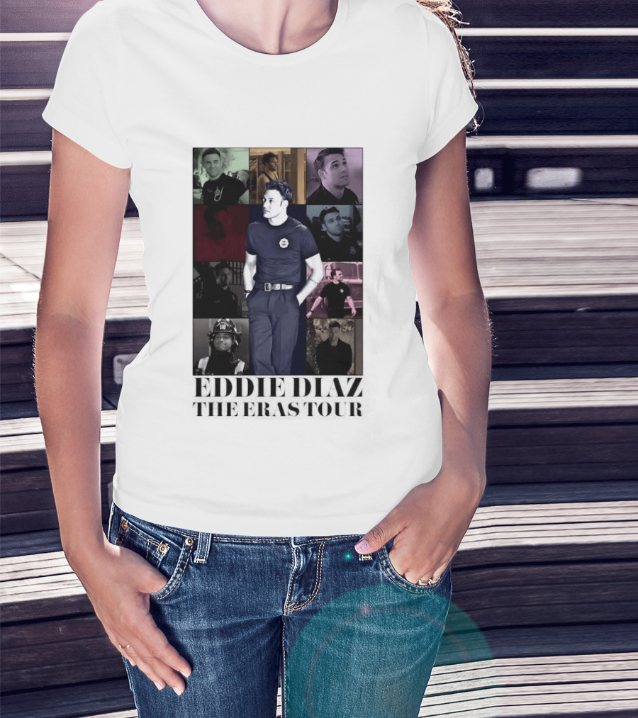 Eddie Diaz 911 TV Series The Eras Tour Collage T-Shirt