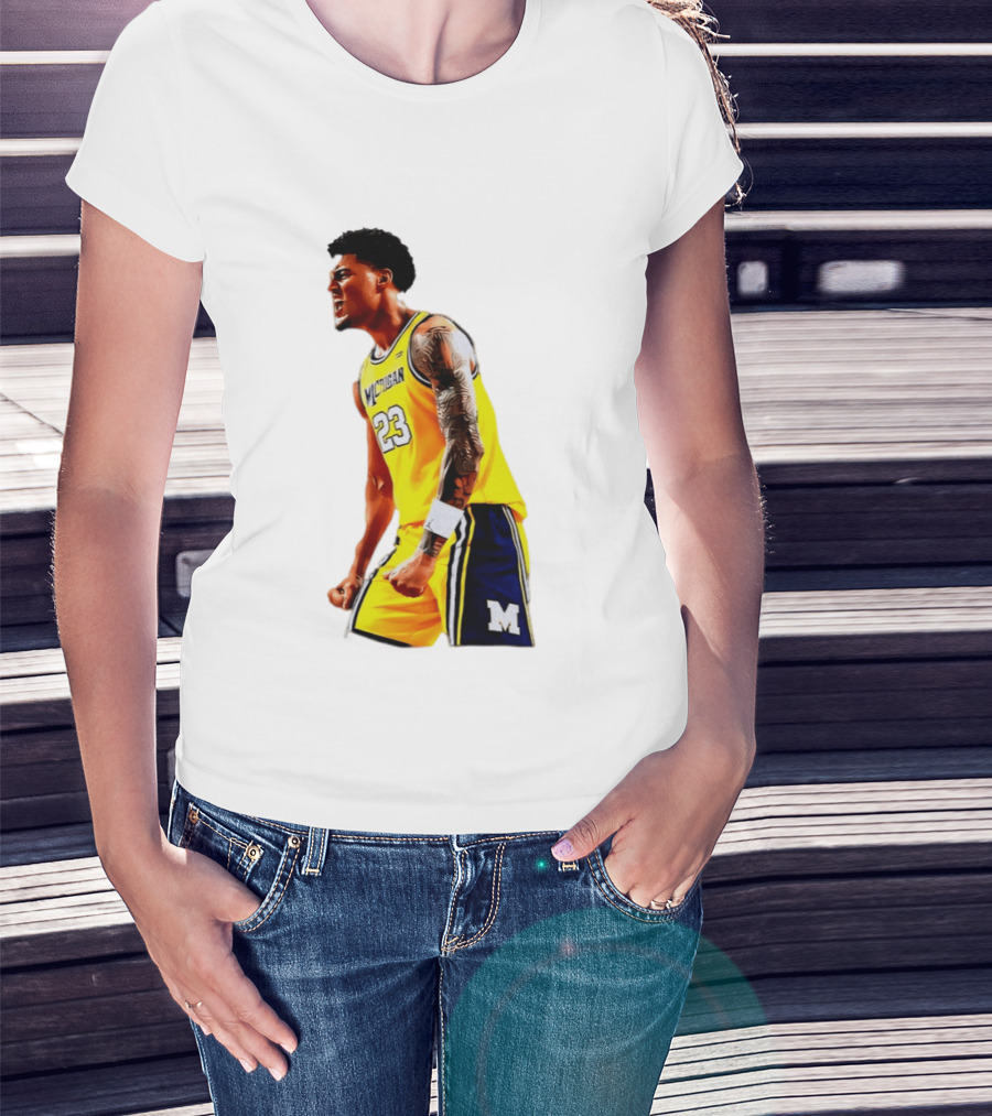 Yaxel Lendeborg Flex Motion Elite Energy Michigan Basketball 23 Jersey T-Shirt