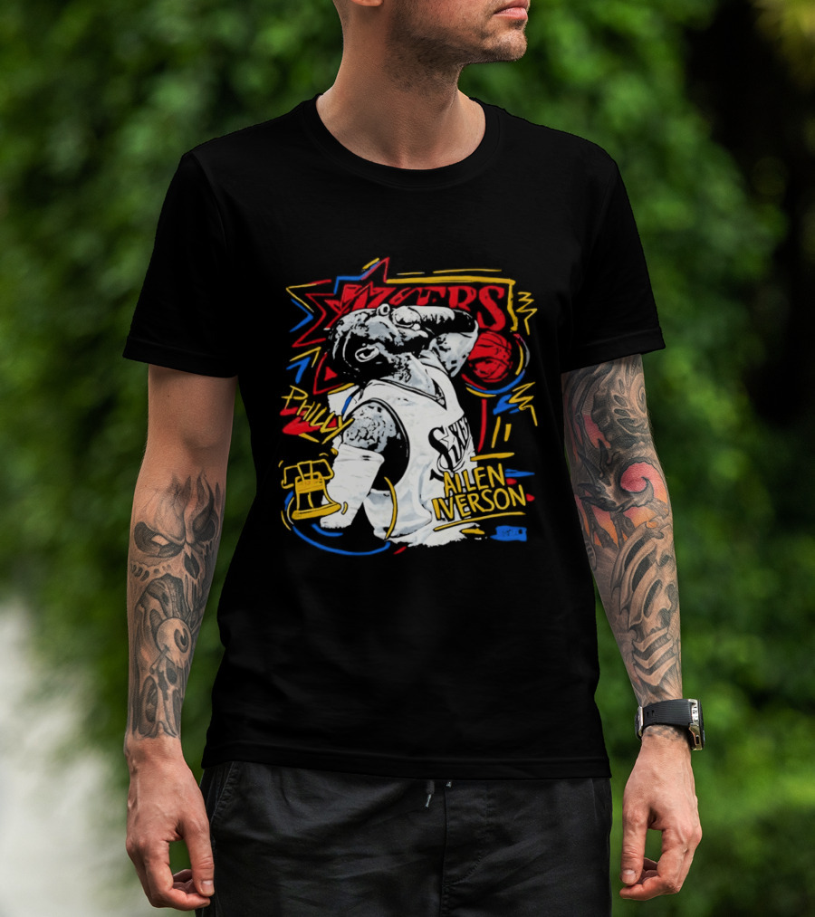 Allen Iverson Sixers Philly Basketball Legend T-Shirt