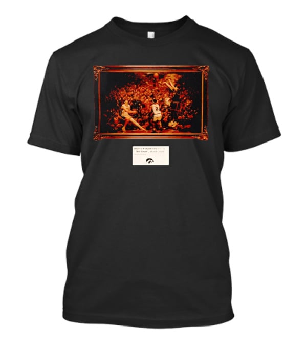 Alvaro Folgueiras No. 77 The Shot March 2020 Iowa Hawkeyes Basketball T-Shirt