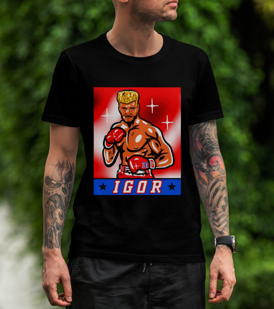 Igor Drago I Must Break You New York Rangers Boxing T-Shirt