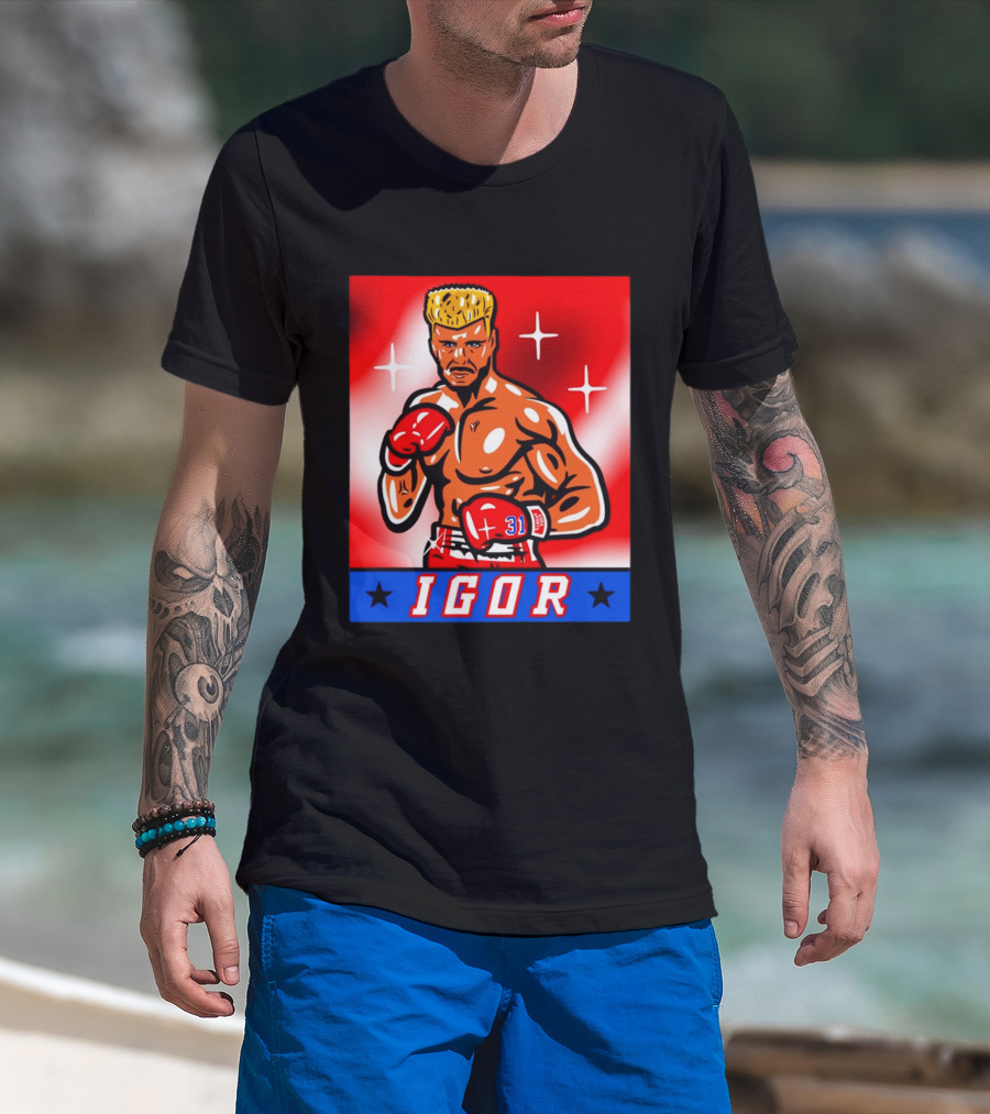 Igor Drago I Must Break You New York Rangers Boxing T-Shirt