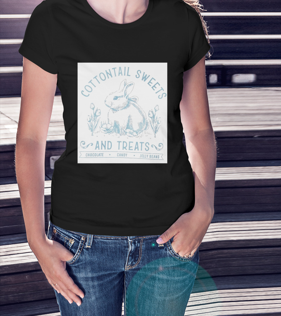 Cottontail Sweets And Treats Chocolate Candy Jelly Beans T-Shirt