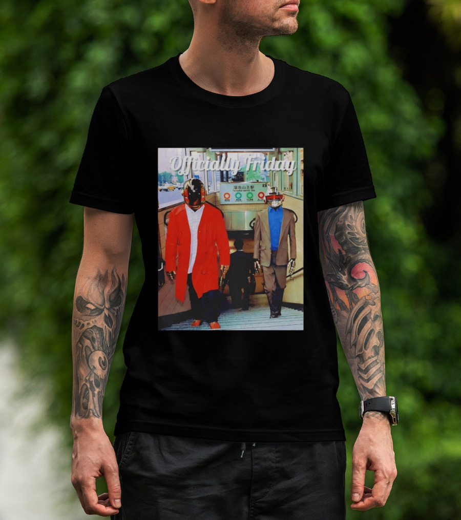 Daft Punk Officially Friday Tokyo Subway Entrance T-Shirt