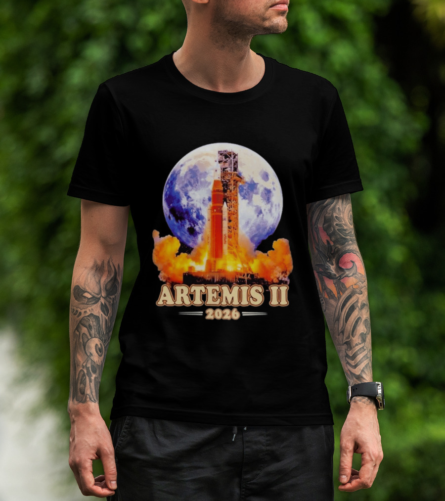 Artemis II Rocket Launch 2026 Moon Exploration T-Shirt