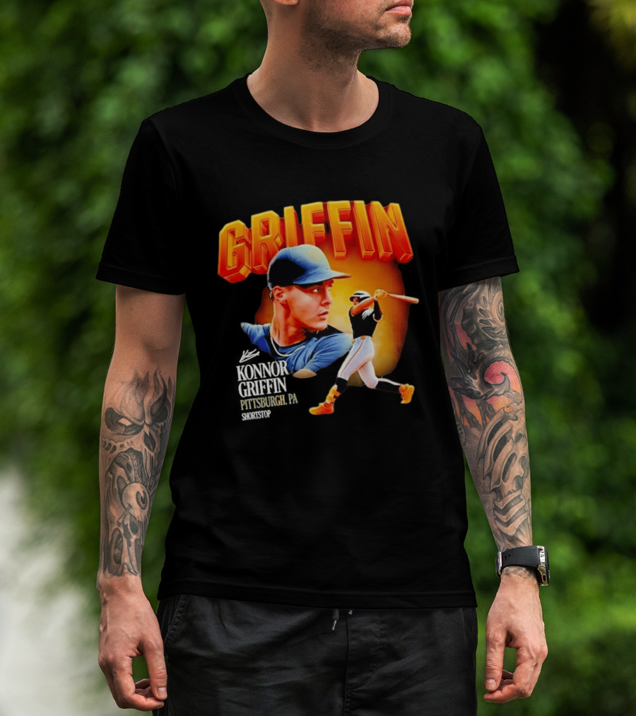 Griffin Pittsburgh Debut Konnor Baseball Shortstop Collage T-Shirt