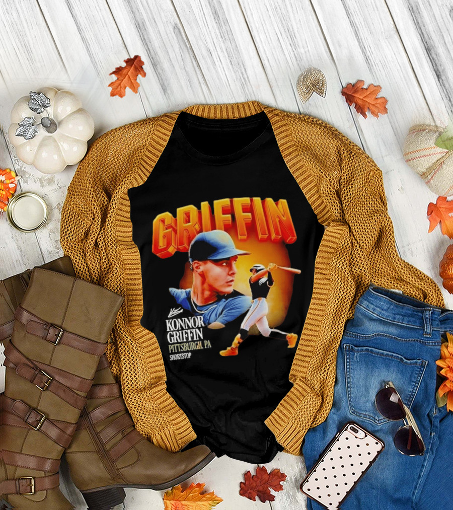 Griffin Pittsburgh Debut Konnor Baseball Shortstop Collage T-Shirt