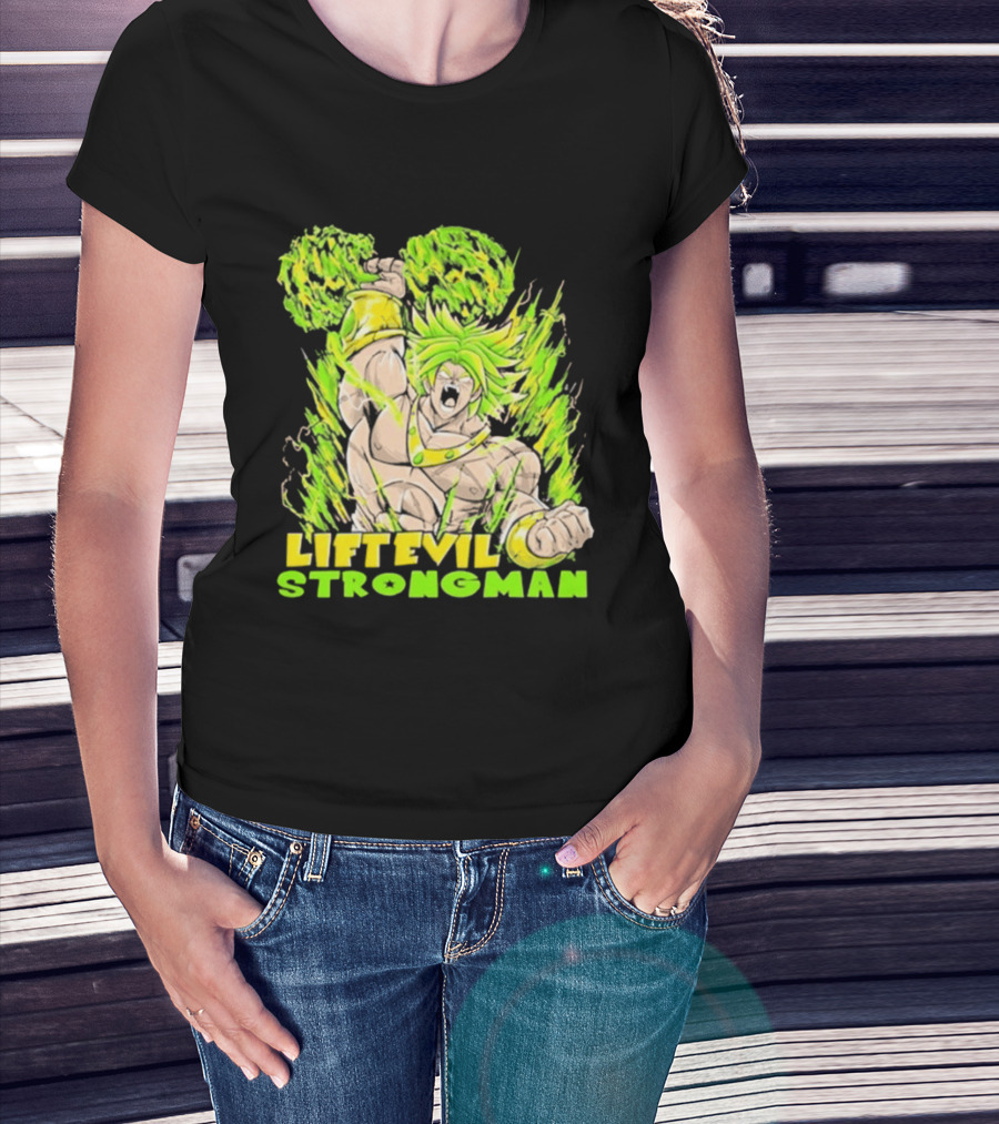 Dragon Ball Z Lift Evil Strongman Broly Power Lifting T-Shirt