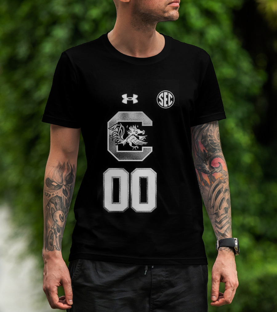 South Carolina Gamecocks Women's Basketball 2026 Uniform Black Custom Under Armour SEC T-Shirt