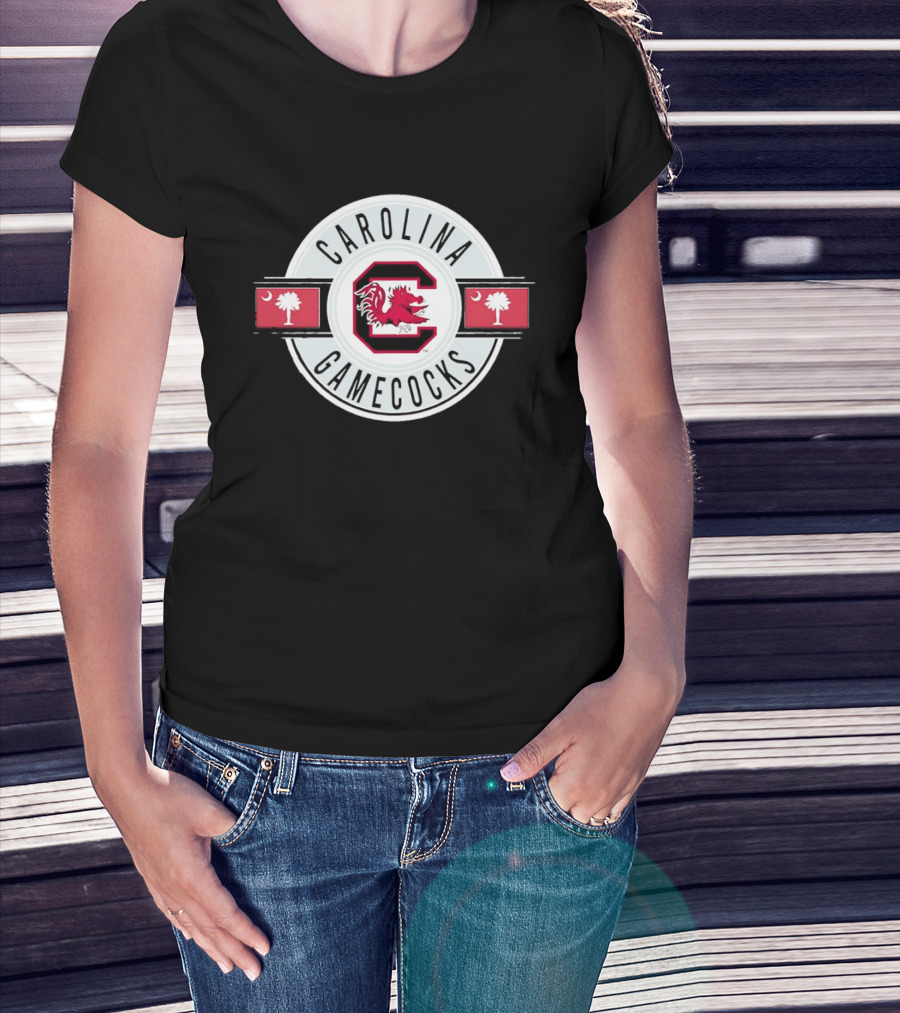 Carolina Gamecocks C Emblem Palmetto Crescent T-Shirt