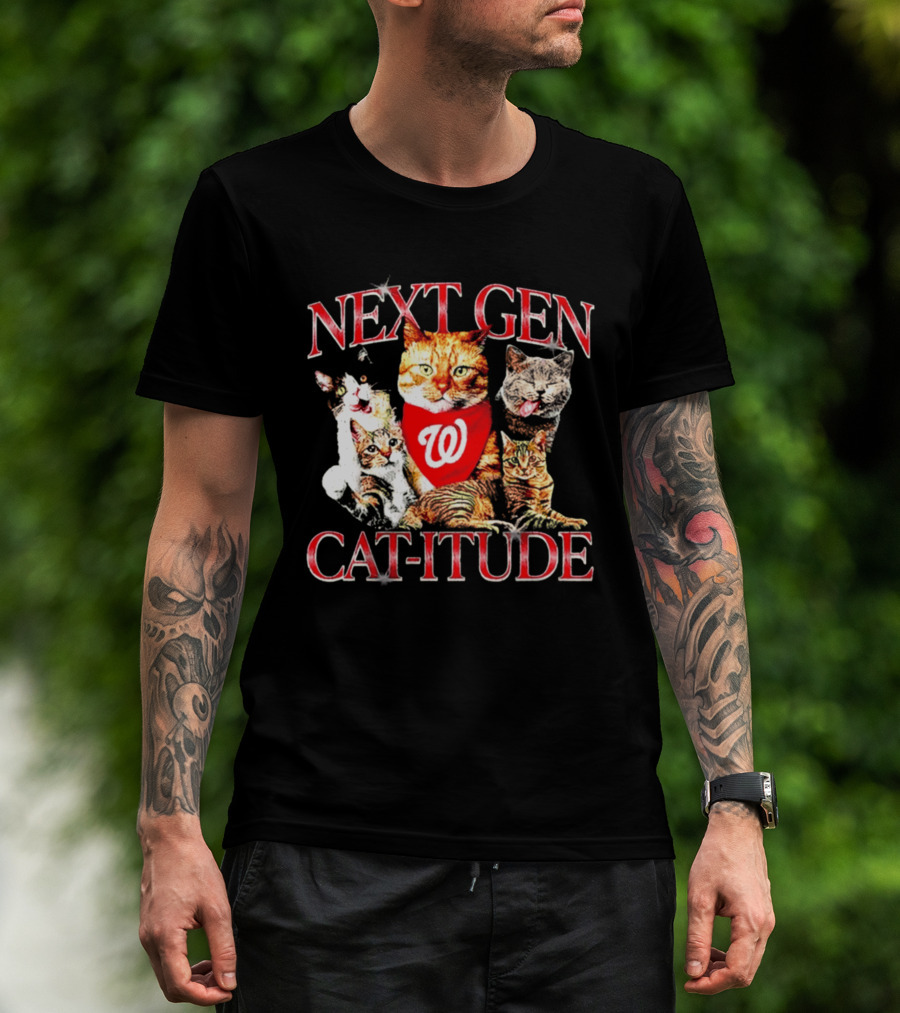 Washington Nationals Next Gen Cat Itude Caturday T-Shirt