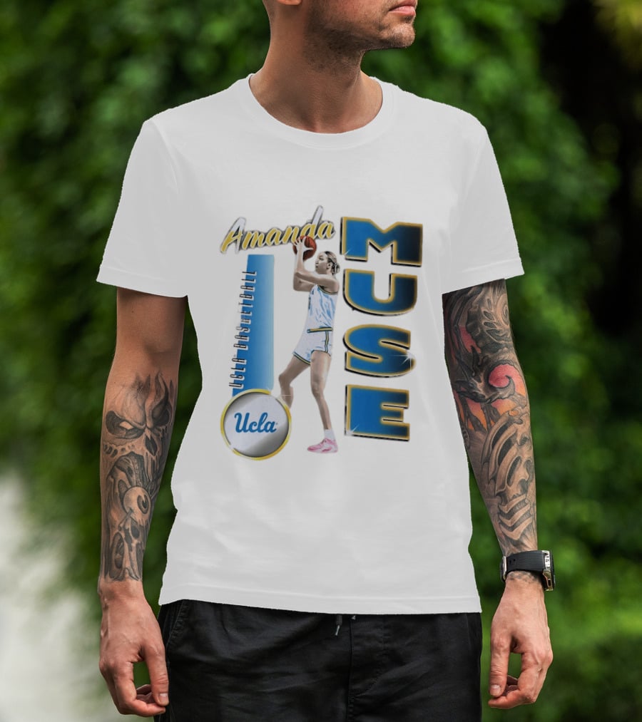 Amanda Muse UCLA Bruins Basketball Player Stylish Blue And Gold T-Shirt