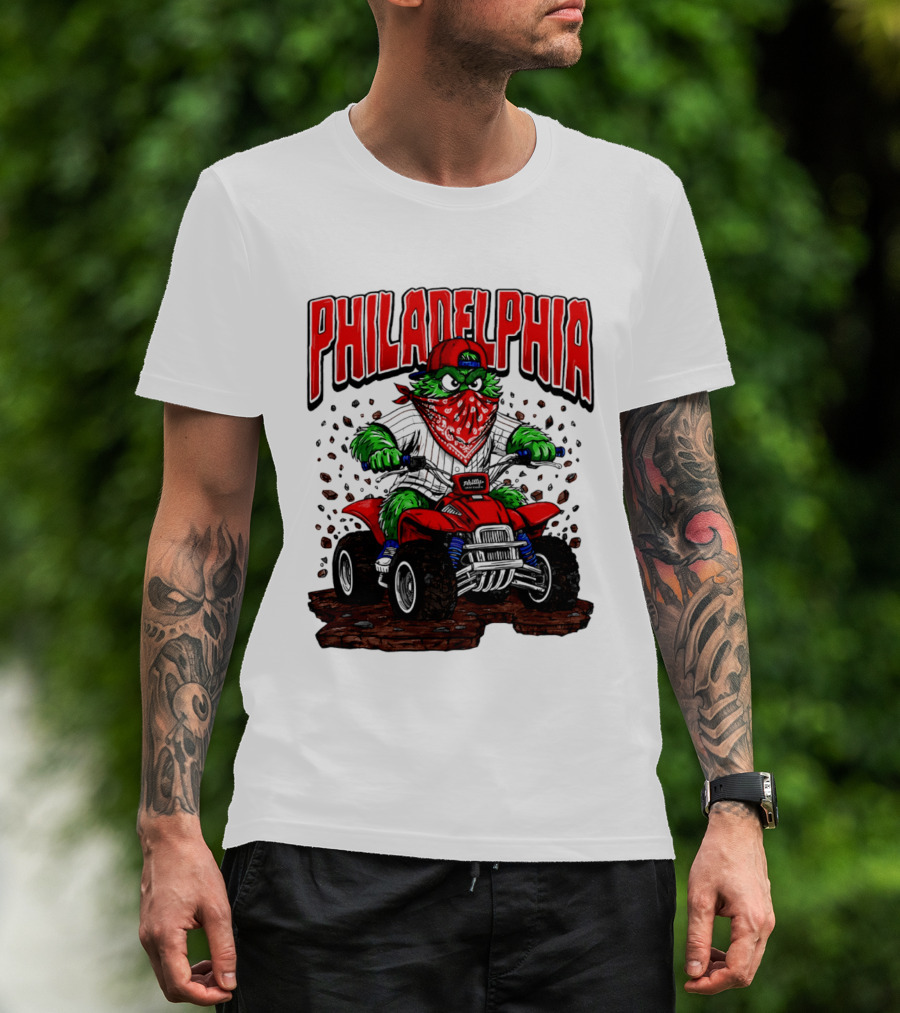 Philadelphia Phillies Born To Ride Phanatic ATV T-Shirt