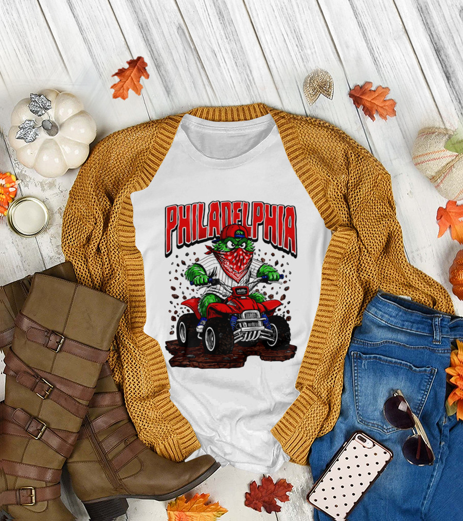 Philadelphia Phillies Born to Ride Phanatic ATV T-Shirt