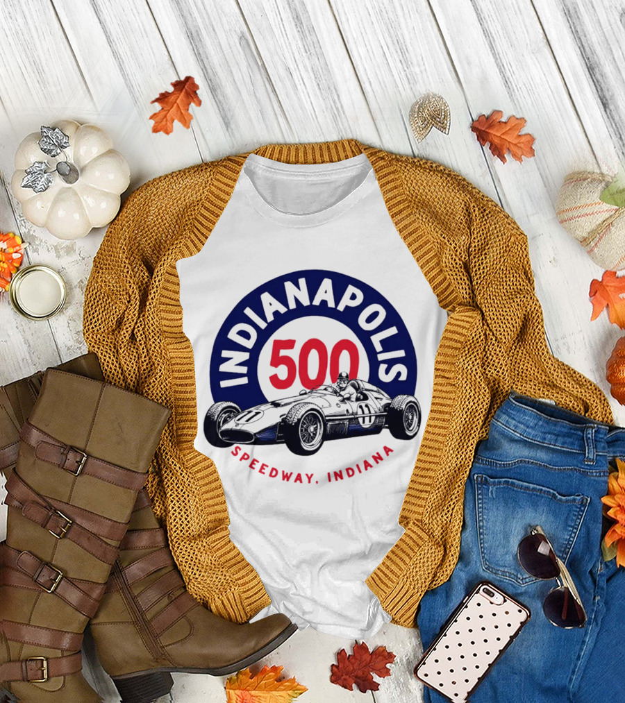 Indianapolis 500 Speedway Indiana Racing Car T-Shirt