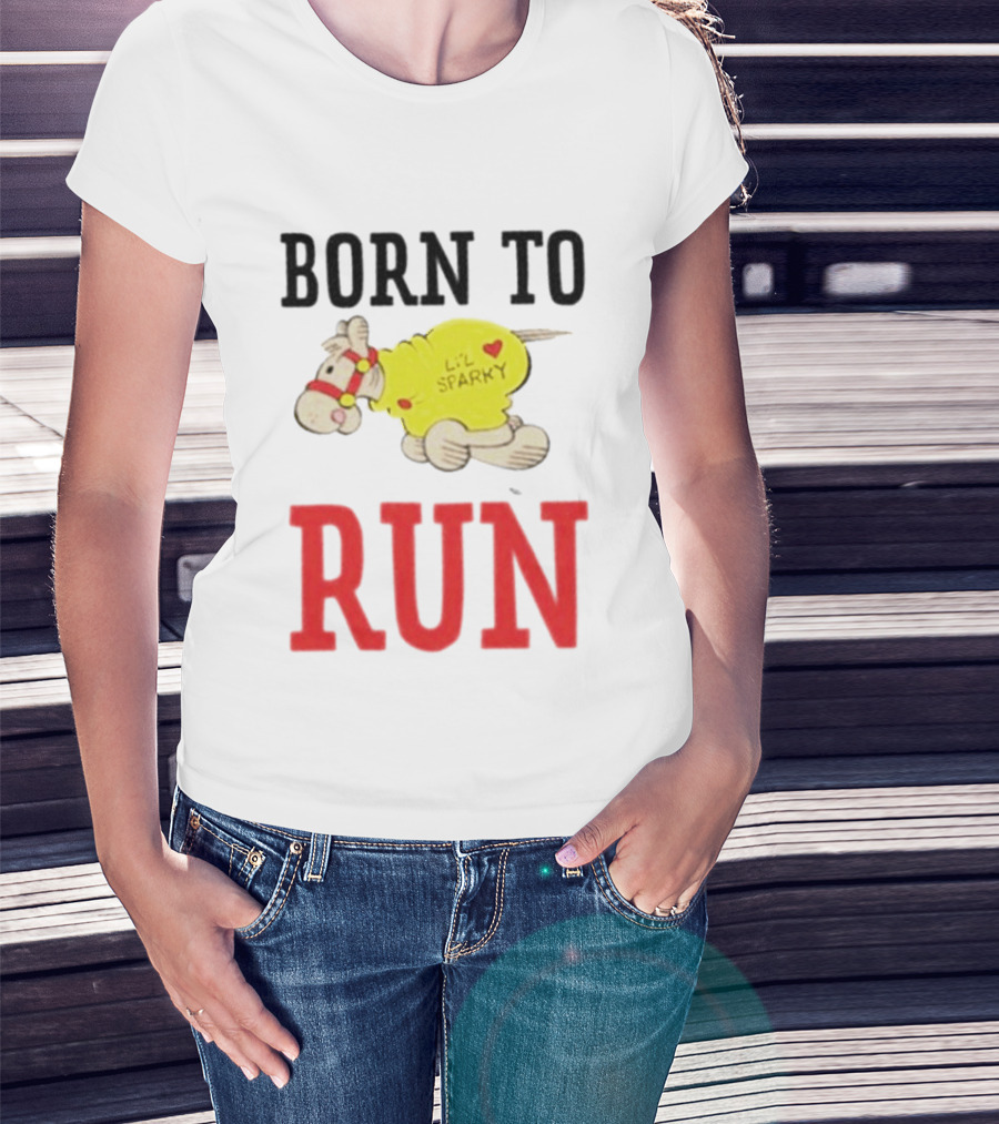Born To Run Li'l Sparky Retro Cartoon T-Shirt