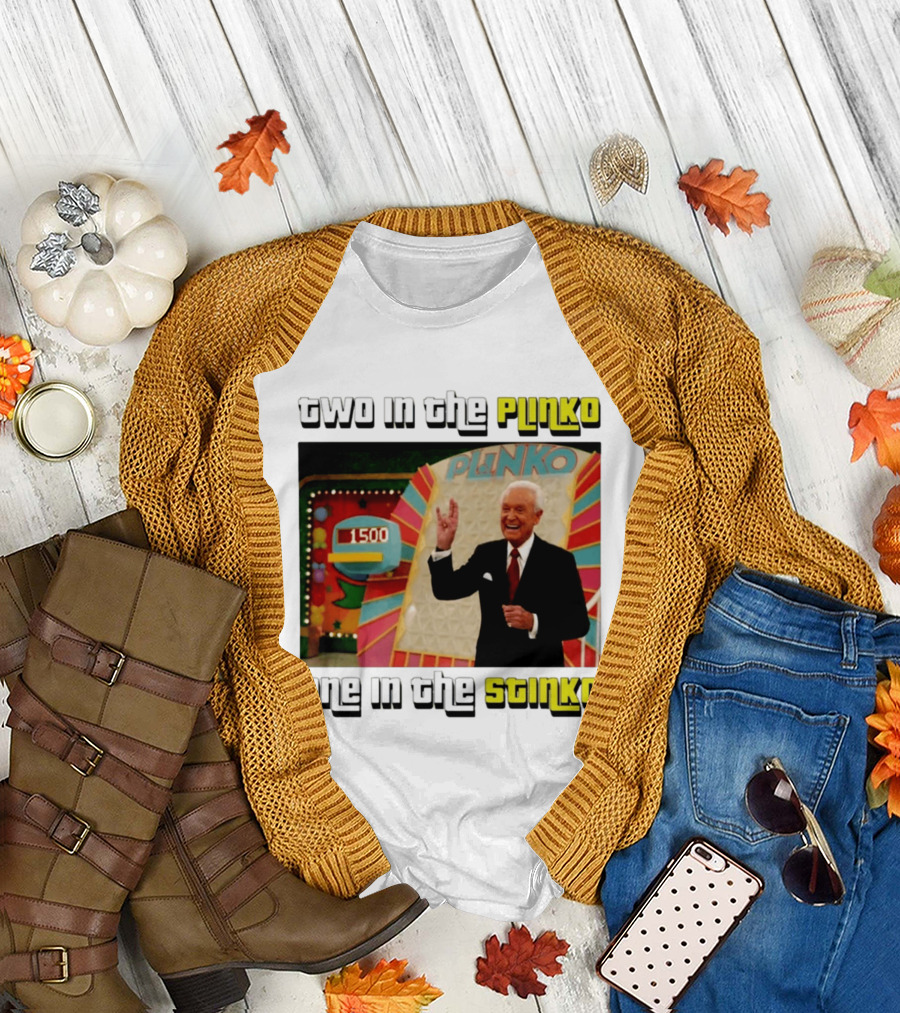 Two in the Plinko One in the Stinko Plinko Game Show Host with Scoreboard T-Shirt