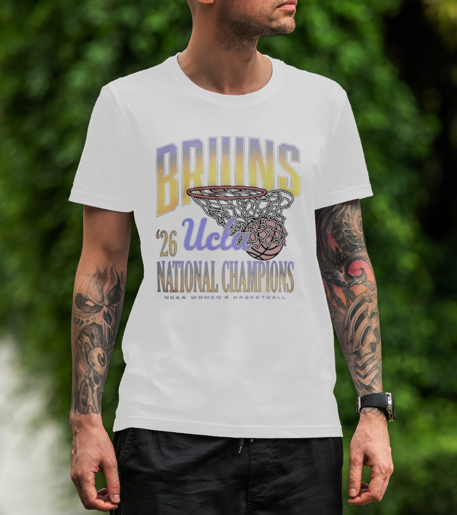 BRUINS UCLA '26 NATIONAL CHAMPIONS Basketball Hoop T-Shirt