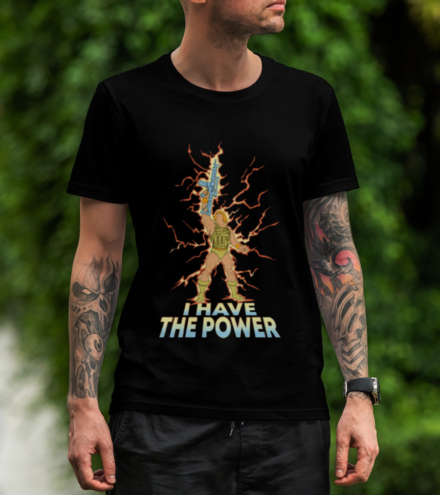 He Man I Have The Power Lightning Action Pose T-Shirt