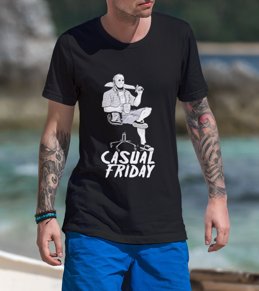Jason Voorhees No Soi Casual Friday The 13th T-Shirt