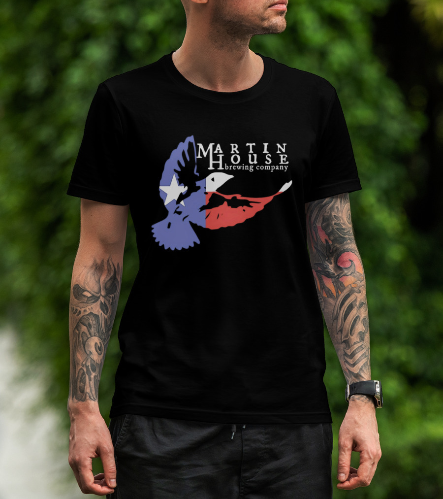 Martin House Brewing Company Texas Flag Bird T-Shirt
