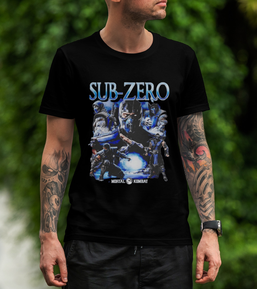 Mortal Kombat Sub Zero Iconic Character Collage T-Shirt