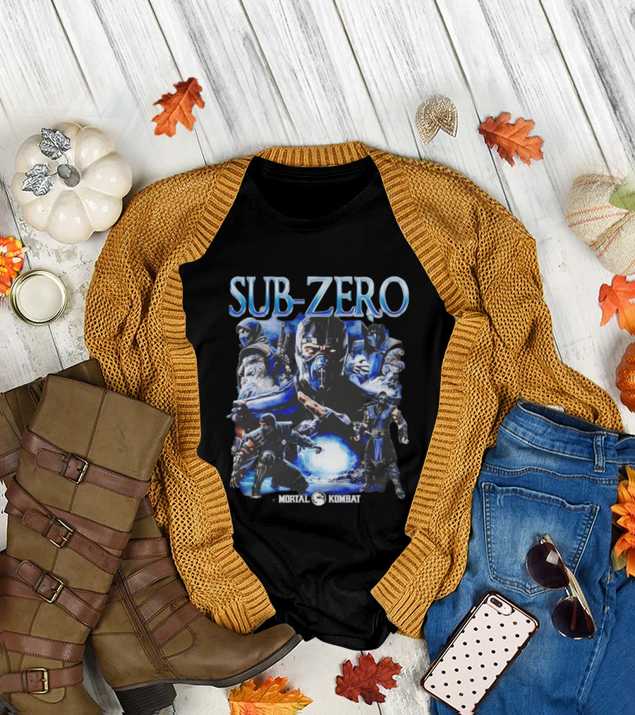 Mortal Kombat Sub Zero Iconic Character Collage T-Shirt