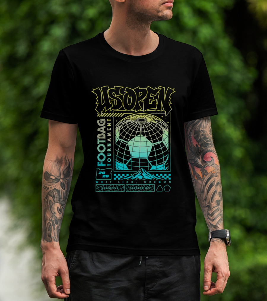 US Open Footbag Tournament 2026 West Linn Oregon Event T-Shirt