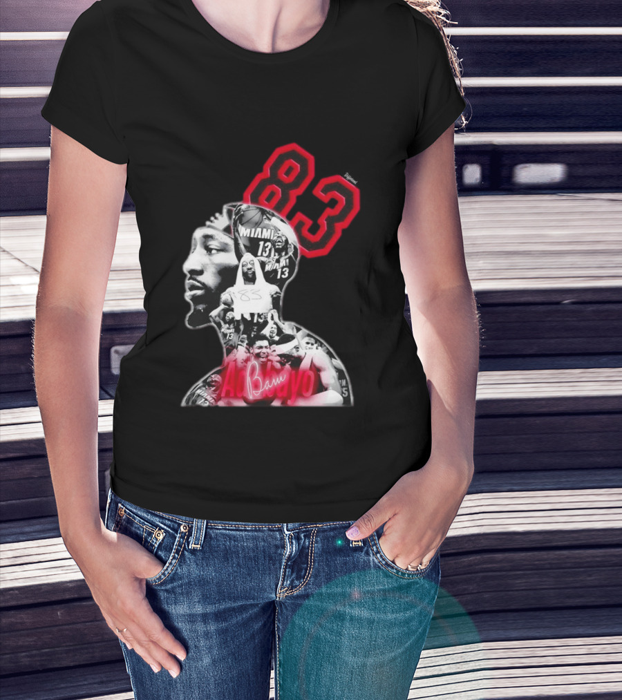 Bam Adebayo 83 Miami Heat 13 NBA Basketball T-Shirt