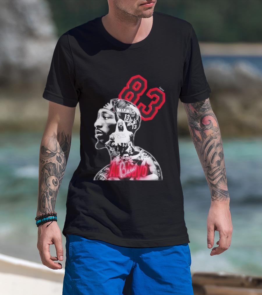 Bam Adebayo 83 Miami Heat 13 NBA Basketball T-Shirt