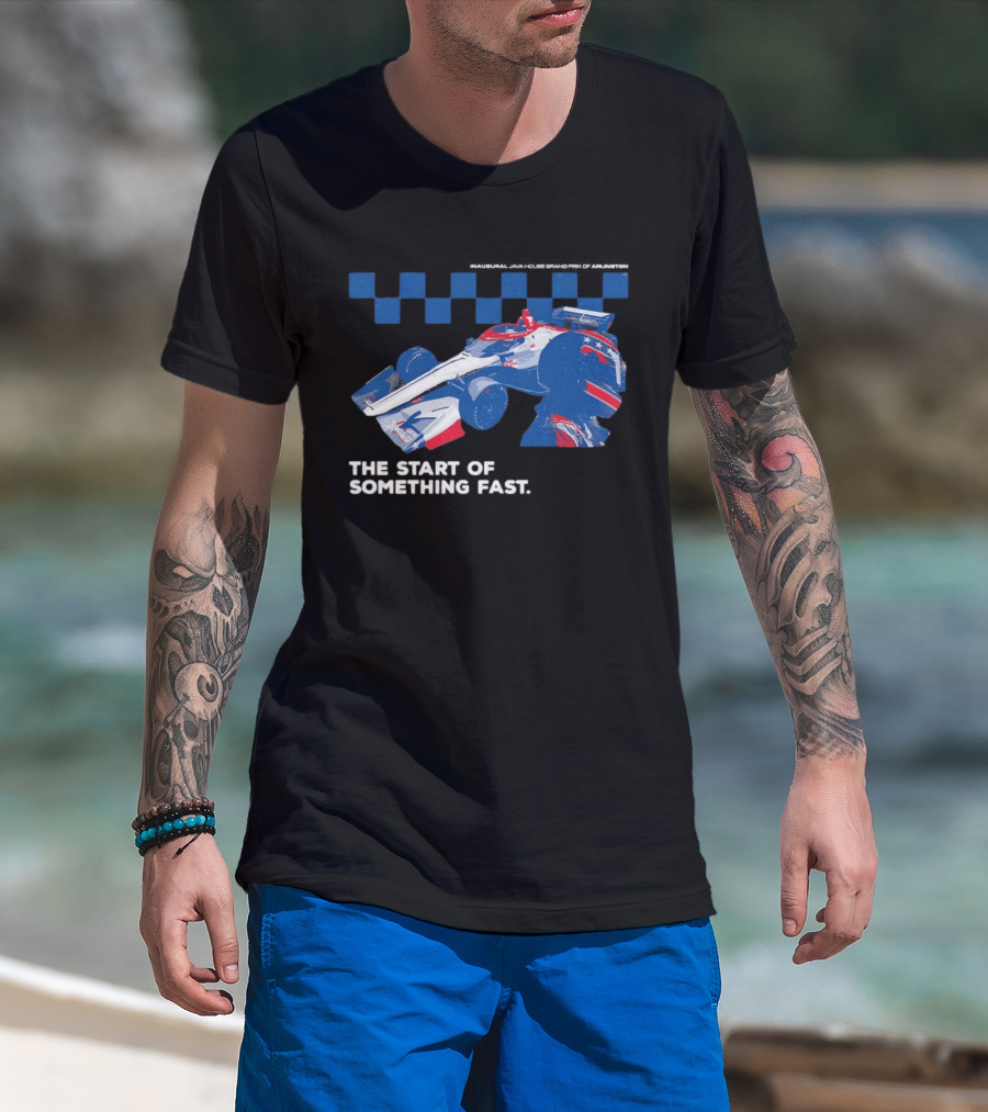 Java House GPA The Start Of Something Fast Racing Car T-Shirt