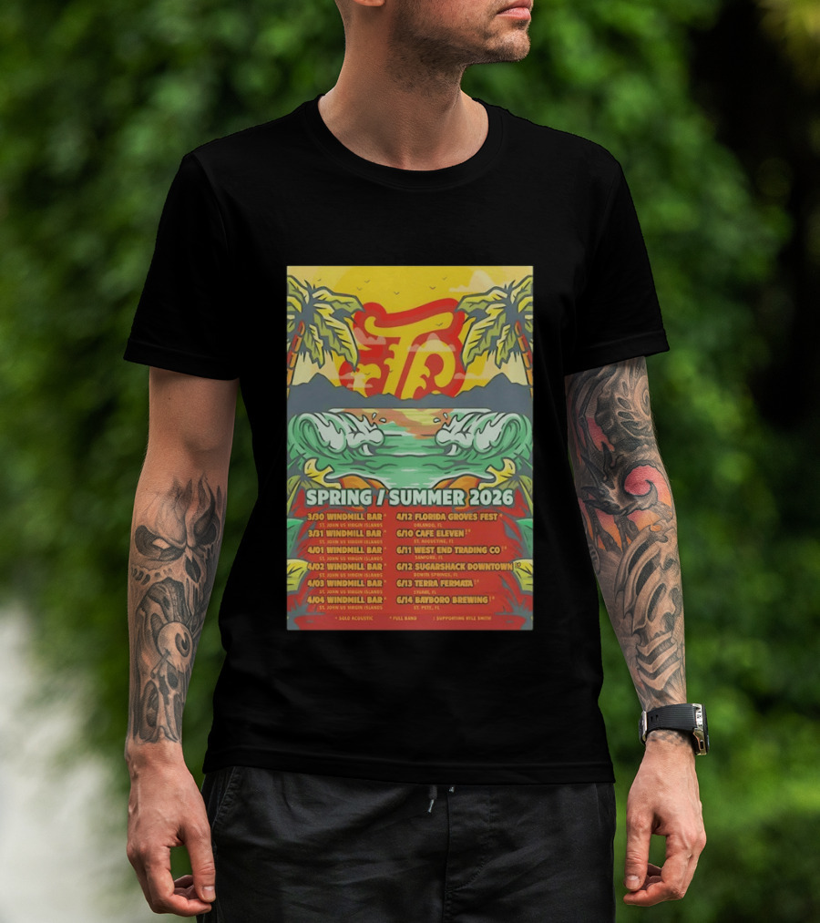 Joey Calderaio Spring Summer 2026 Tour Dates And Locations T-Shirt