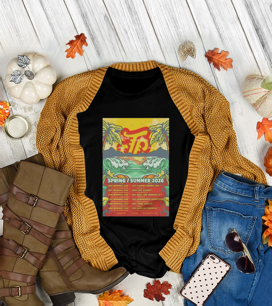Joey Calderaio Spring Summer 2026 Tour Dates and Locations T-Shirt