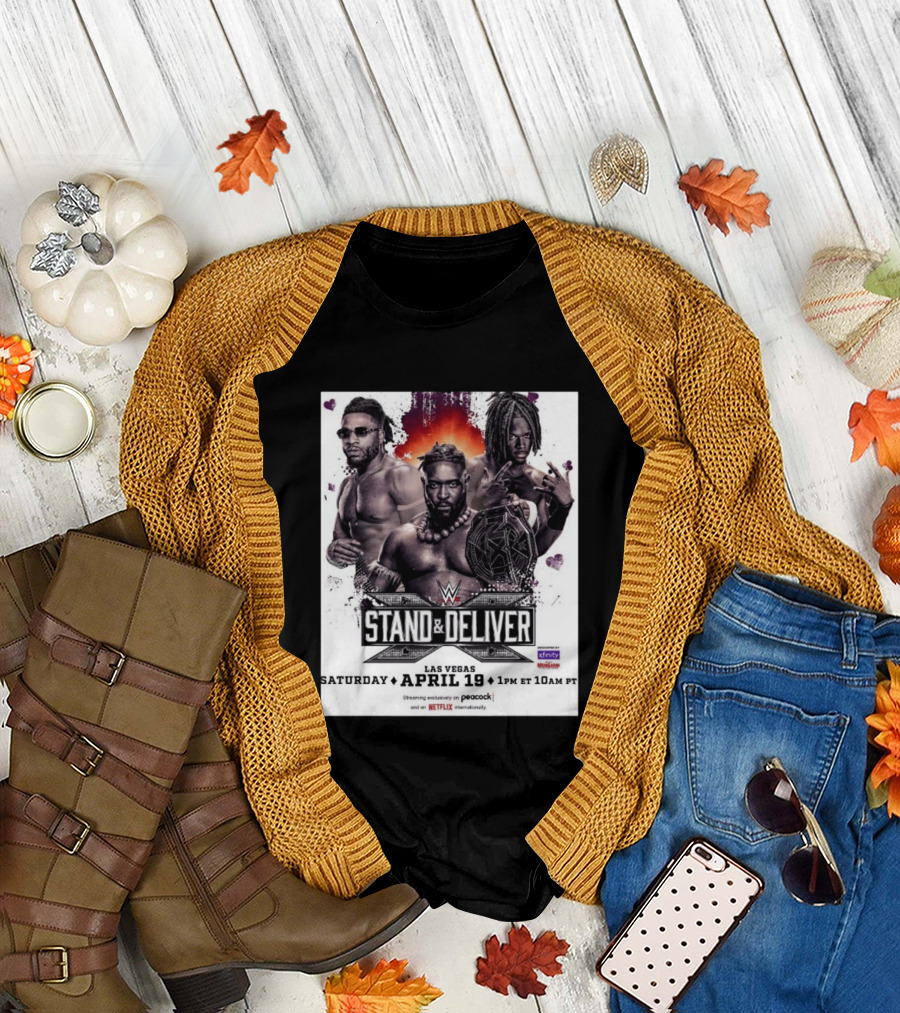 Trick Williams Jevon Evans WWE Stand and Deliver Las Vegas April 19 2025 Event T-Shirt