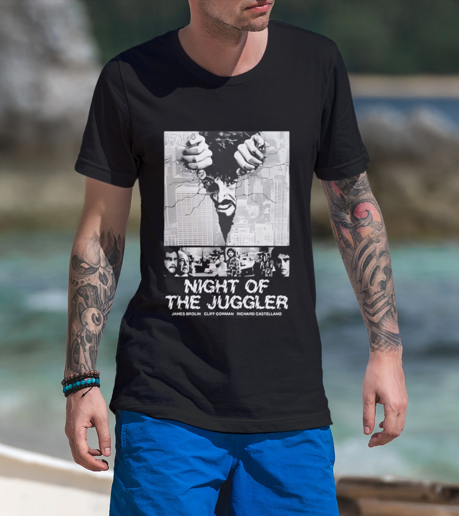 Night Of The Juggler James Brolin Cliff Gorman Richard Castellano Hands Cityscape T-Shirt