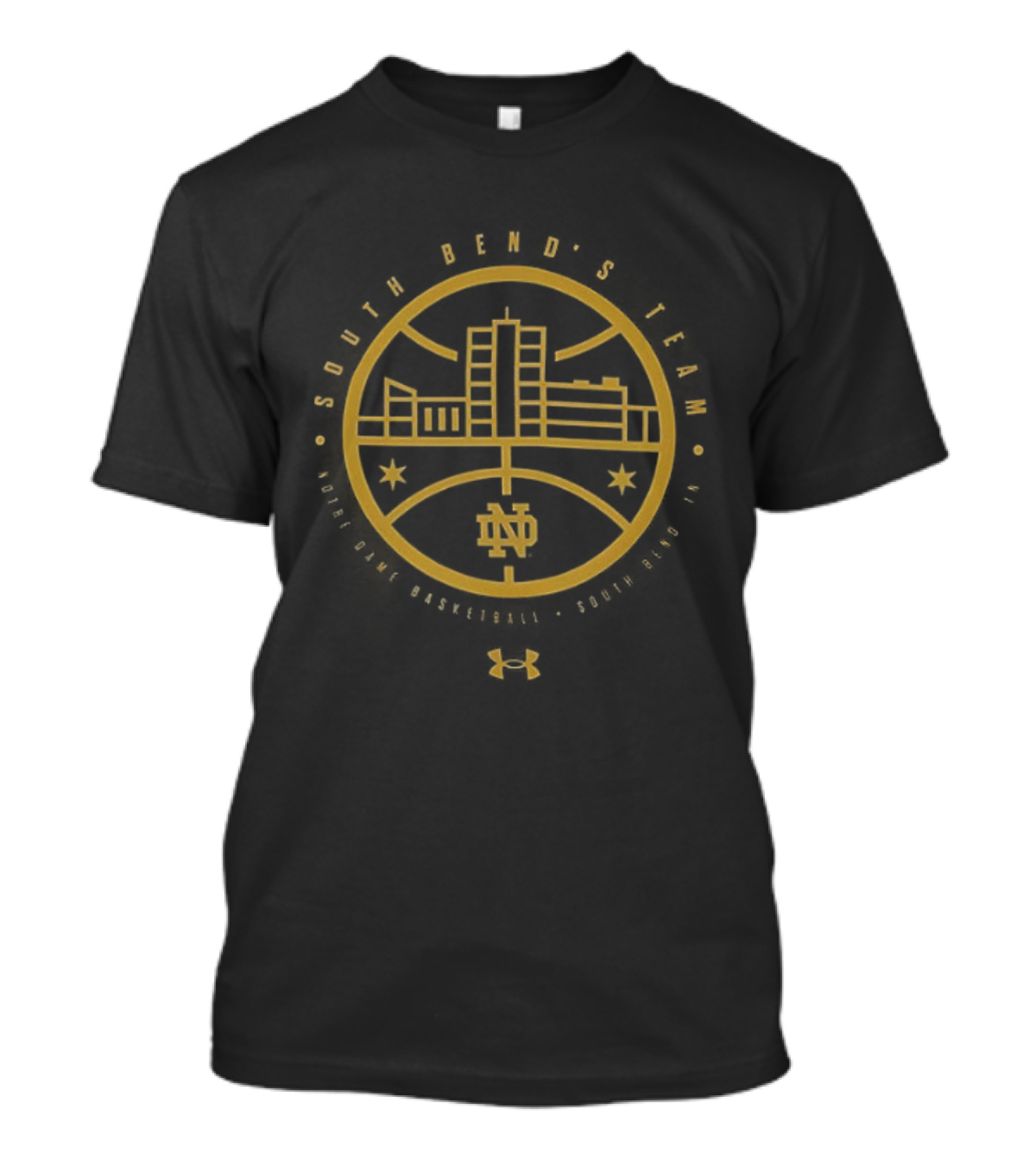 Notre Dame Fighting Irish Under Armour The Bend Basketball Dome ND T-Shirt