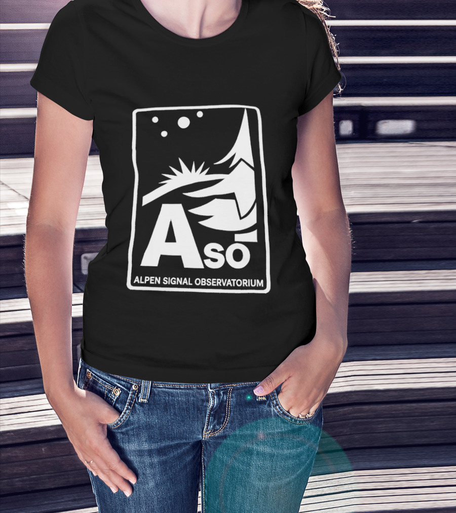 Aso Alpen Signal Observatorium Night Sky T-Shirt