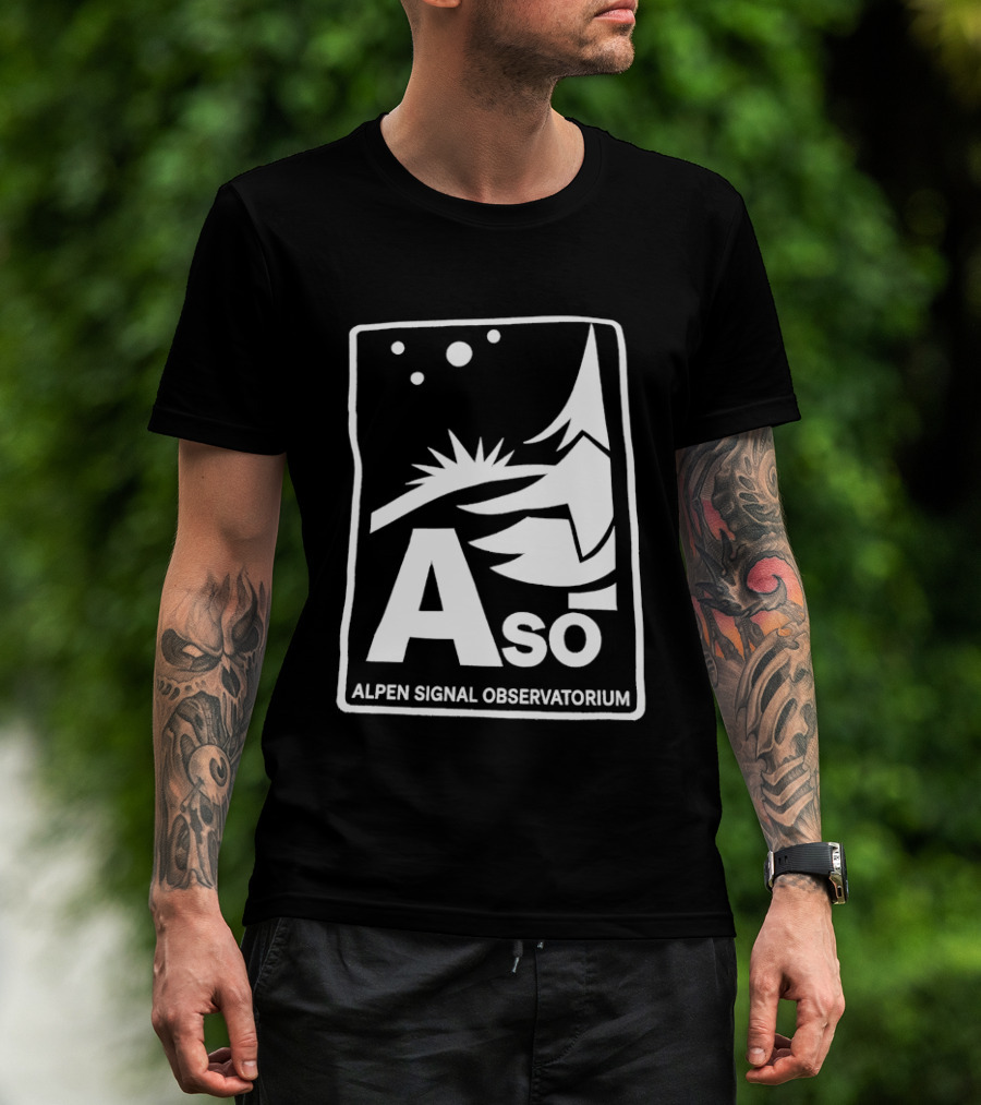 Aso Alpen Signal Observatorium Night Sky T-Shirt