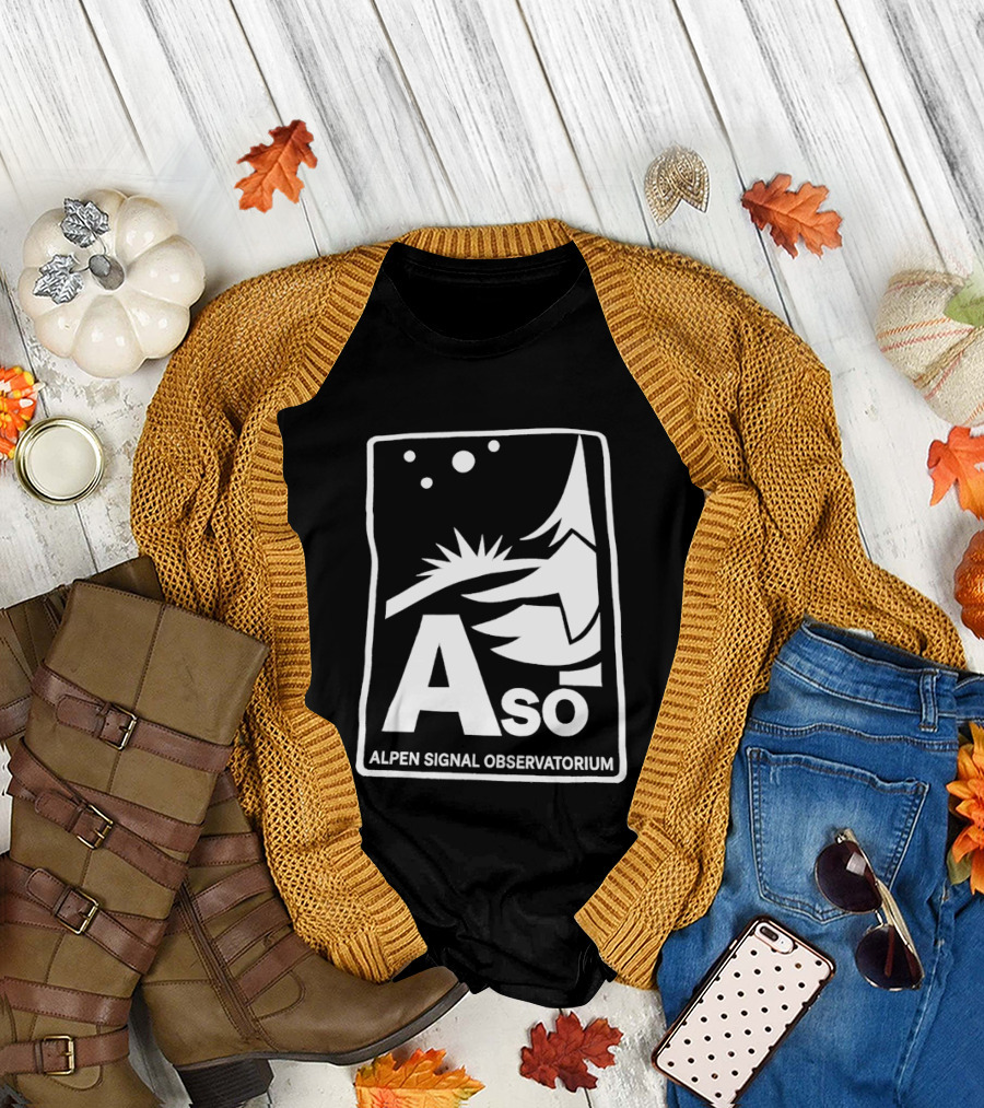 Aso Alpen Signal Observatorium Night Sky T-Shirt