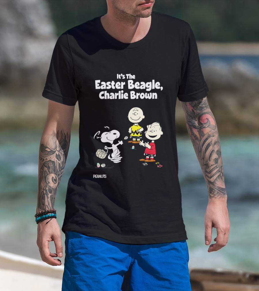 It's The Easter Beagle Charlie Brown Peanuts Snoopy Woodstock T-Shirt