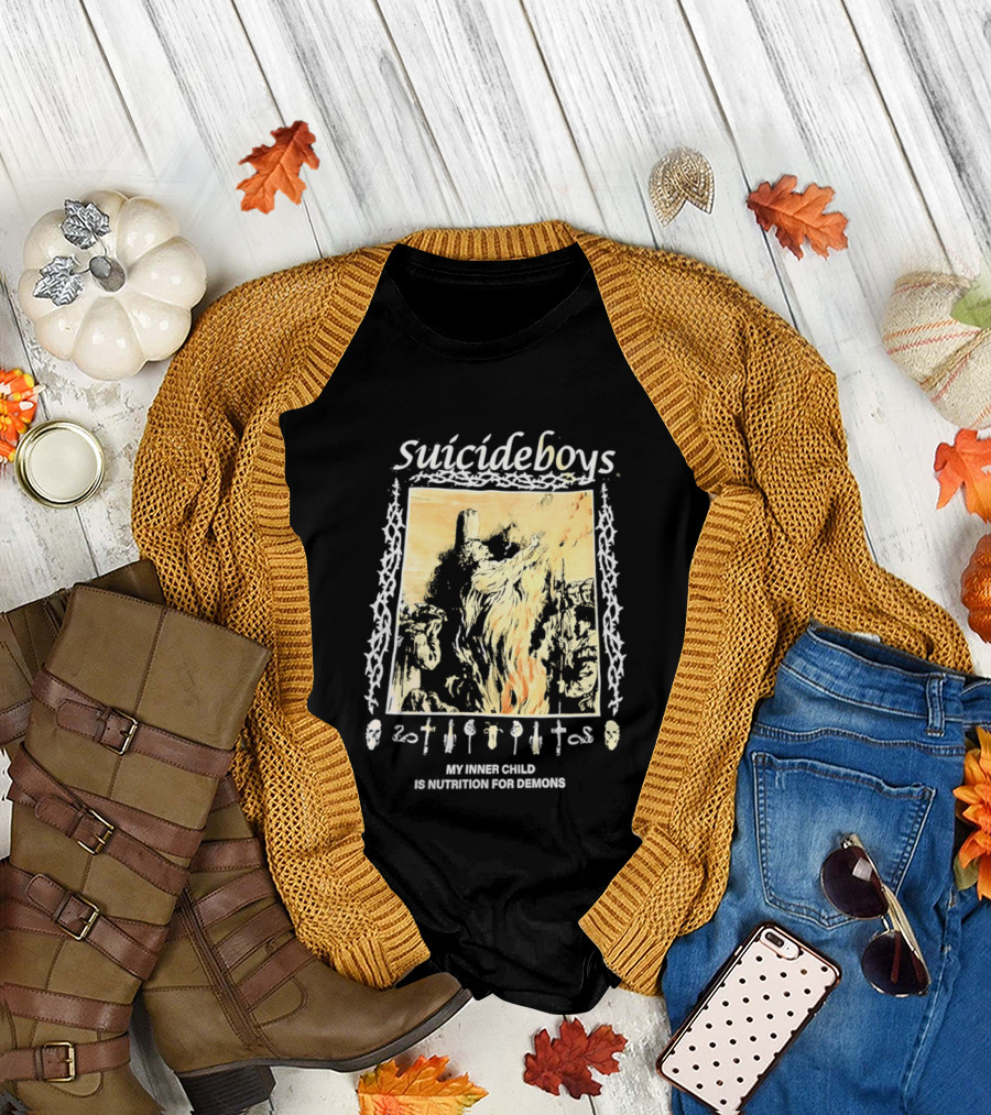 Suicideboys My Inner Child Is Nutrition for Demons Tarot Skeletons T-Shirt