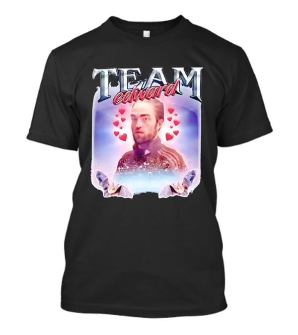 Team Edward Cullen Twilight Saga Heart Vampires T-Shirt
