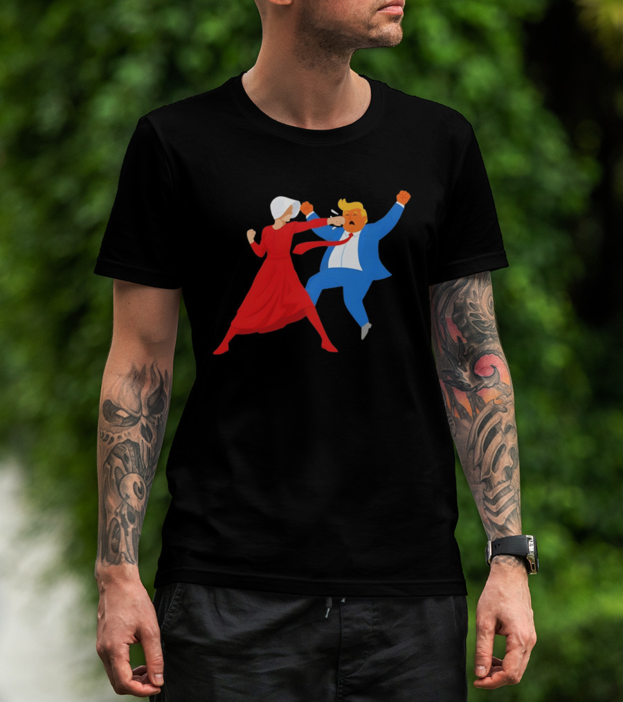 The Handmaid's Tale Punch Donald Trump Political Satire Meme T-Shirt