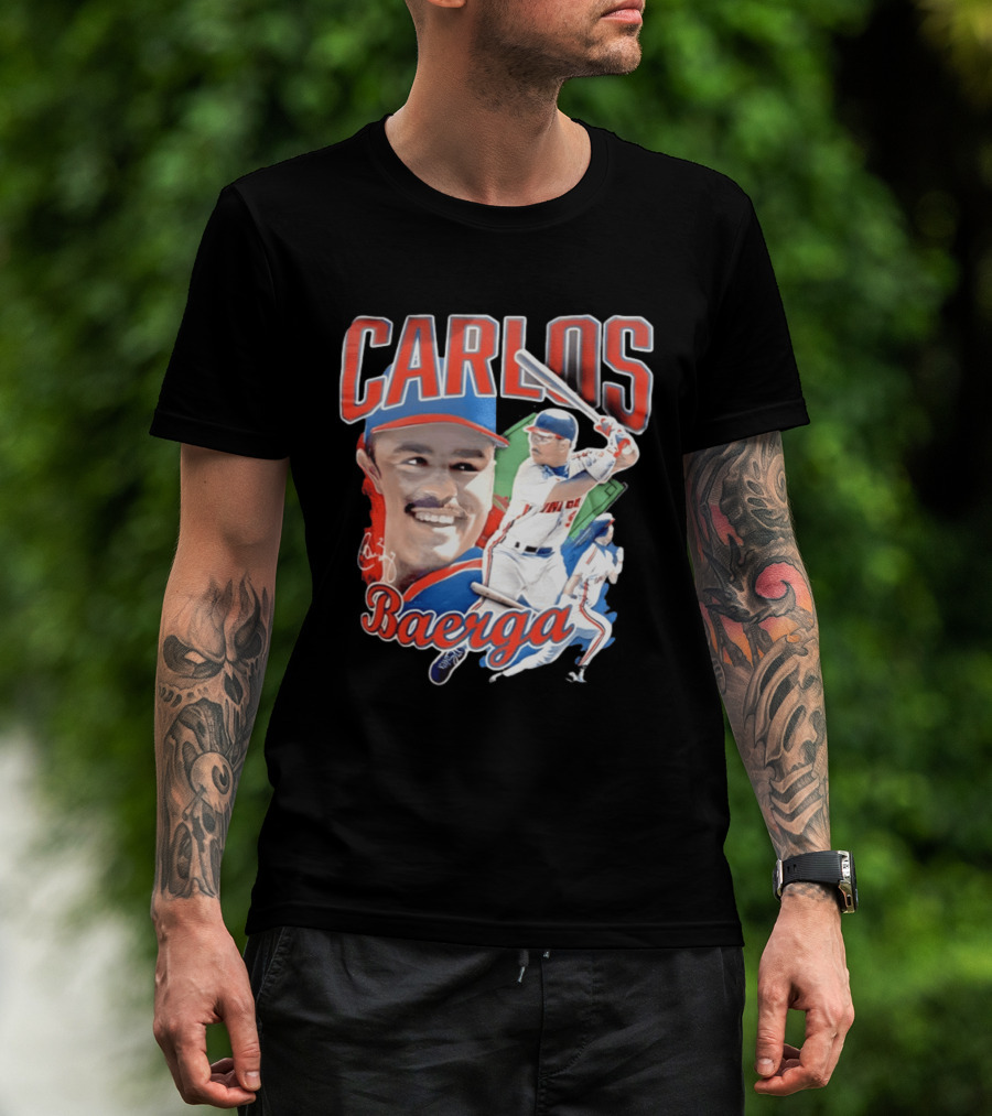 Carlos Baerga Cleveland Indians Baseball Player Print T-Shirt
