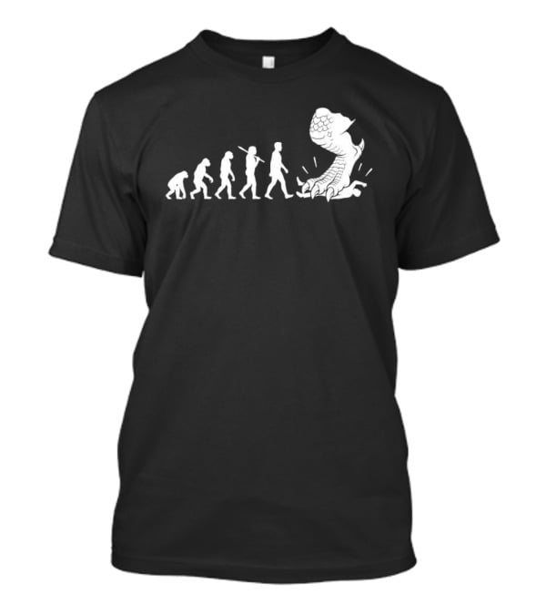 Evolution Mankind Ends With Dragon Foot Meme T-Shirt
