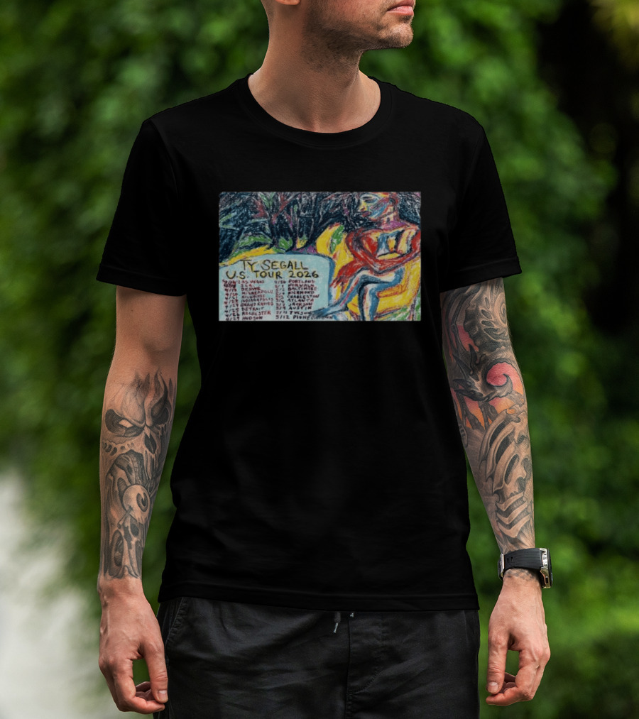 Ty Segall US Tour 2026 Dates And Colorful Artistic T-Shirt